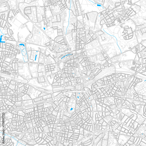 Essen, Germany high resolution vector map