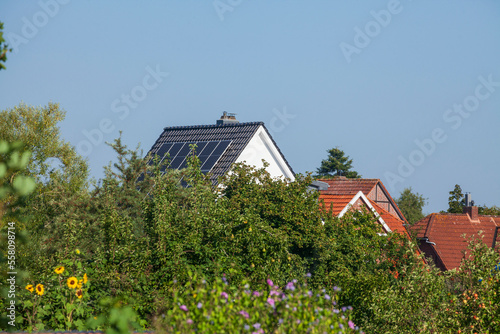 Wohngebäude, Garten, Elsfleth, Landkreis Wesermarsch, Wesermarsch, Niedersachsen, Deutschland