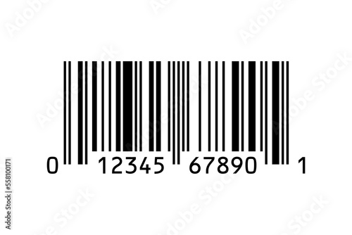 UPC-A bar code isolated PNG photo