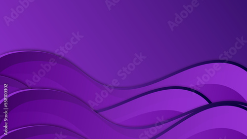 Modern purple violet gradient abstract background with waves. Vector illustration abstract graphic design banner pattern presentation background wallpaper web template.