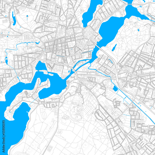 Potsdam, Germany high resolution vector map