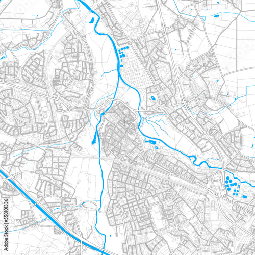 Furth, Germany high resolution vector map
