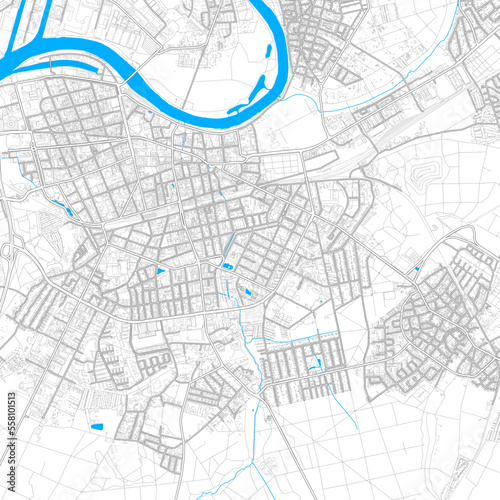 OffenbachamMain, Germany high resolution vector map