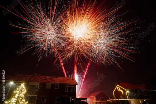 fireworks at night