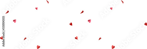 Fotografia, Obraz Valentinstag mit Herzen / Banner / Textfreiraum