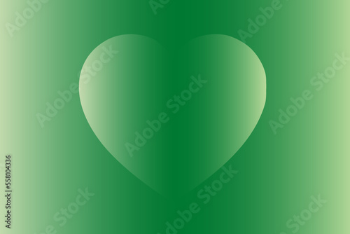 Abstract romantic and love vector background with heart in gradient colors