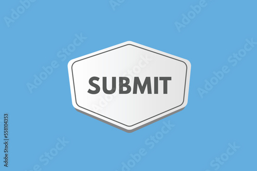 submit text Button. submit Sign Icon Label Sticker Web Buttons 