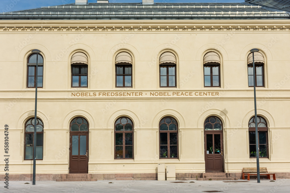 Oslo, Norway: the Nobel Peace prize Center, the place where is held the ceremony for the nobel peace prize