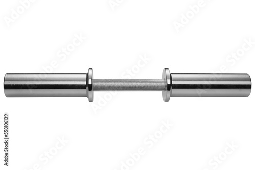Wallpaper Mural Steel chrome plated dumbbell bar, Olympic standard,  isolate Torontodigital.ca