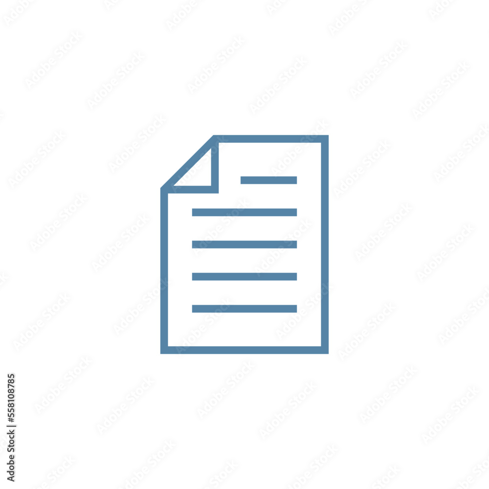 Paper Sheet Document Icon Vector Template Paper Sheet Document Icon Vector Template