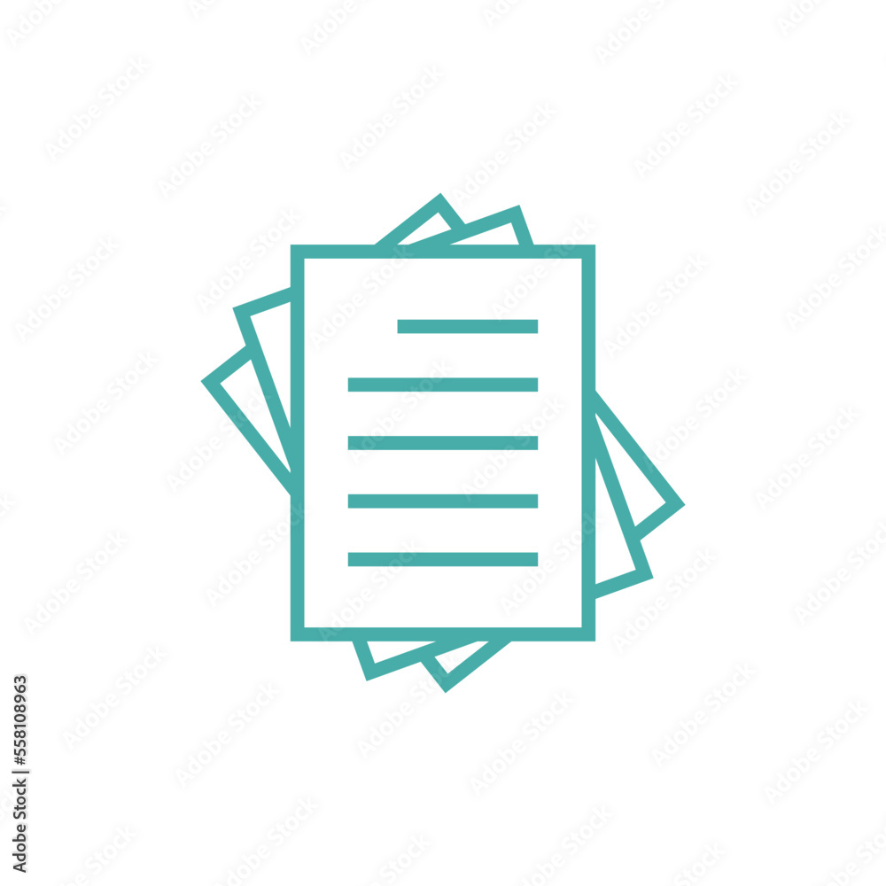 Paper Sheet Document Icon Vector Template Paper Sheet Document Icon Vector Template