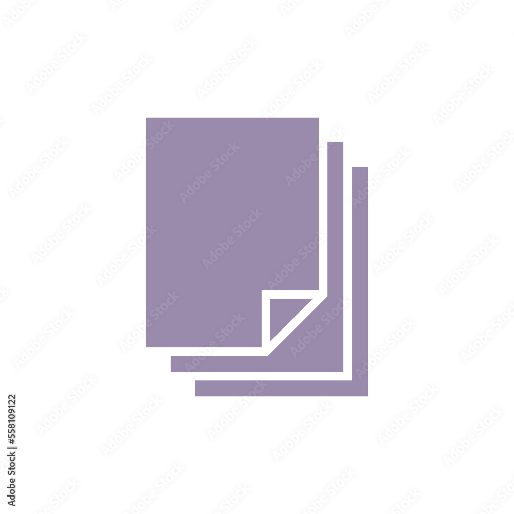 Paper Sheet Document Icon Vector Template Paper Sheet Document Icon Vector Template