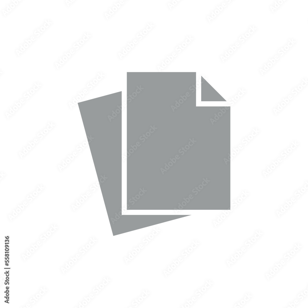 Paper Sheet Document Icon Vector Template Paper Sheet Document Icon Vector Template
