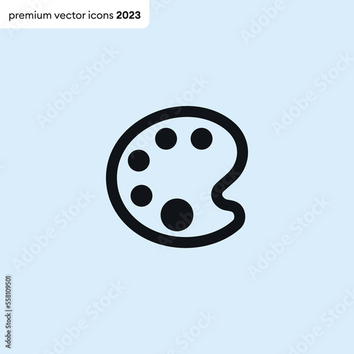 Color palette vector icon. Premium quality.