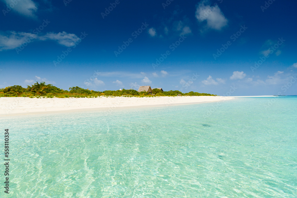 beautiful exotic landscape in the Maldives islands