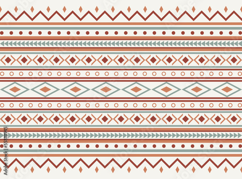Geometric ethnic oriental pattern background. Pattern design in boho style. Design for texture, wrapping, clothing, batik, fabric, wallpaper and background. Pattern embroidery design.