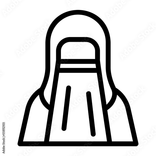 muslim line icon