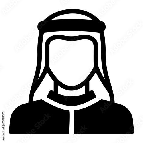 muslim glyph icon