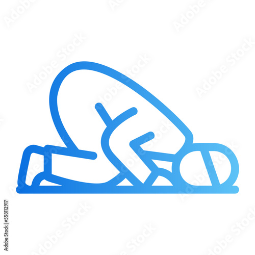 prayer gradient icon