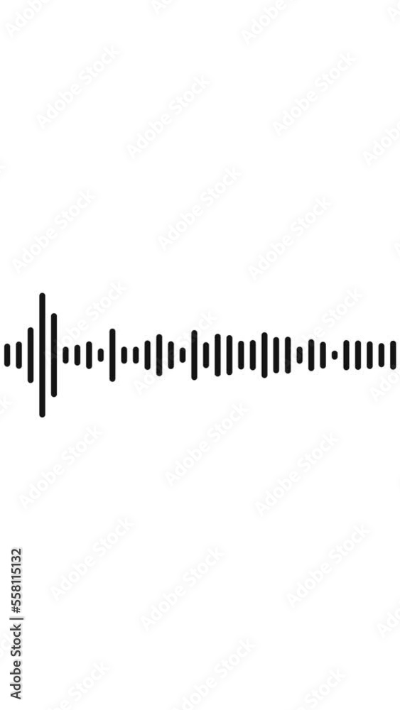 Animated audio wave spectrum equalizer. Digital sound technology. Vertical background 4K. Animated audio wave spectrum equalizer. Digital sound technology. Vertical background 4K.
