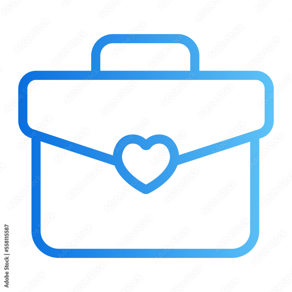 briefcase gradient icon briefcase gradient icon