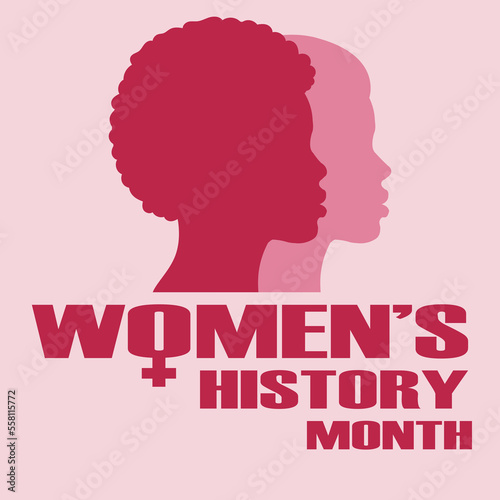 Women's History Month celebration banner. © Galina Pilina