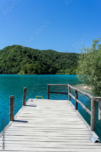 Plitvice National Park  where the beautiful natural environment is well preserved