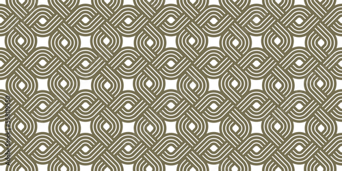 Geometric seamless pattern, vector trendy vintage tiling endless background, geometrical decorative grid.