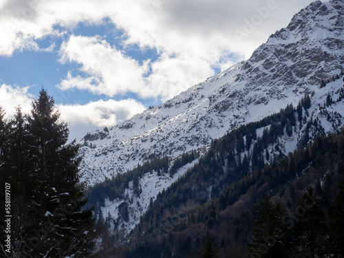 Inn, farm in the Birgsau, Oberstdorf, Allgäu, Bavaria, Alps, Germany