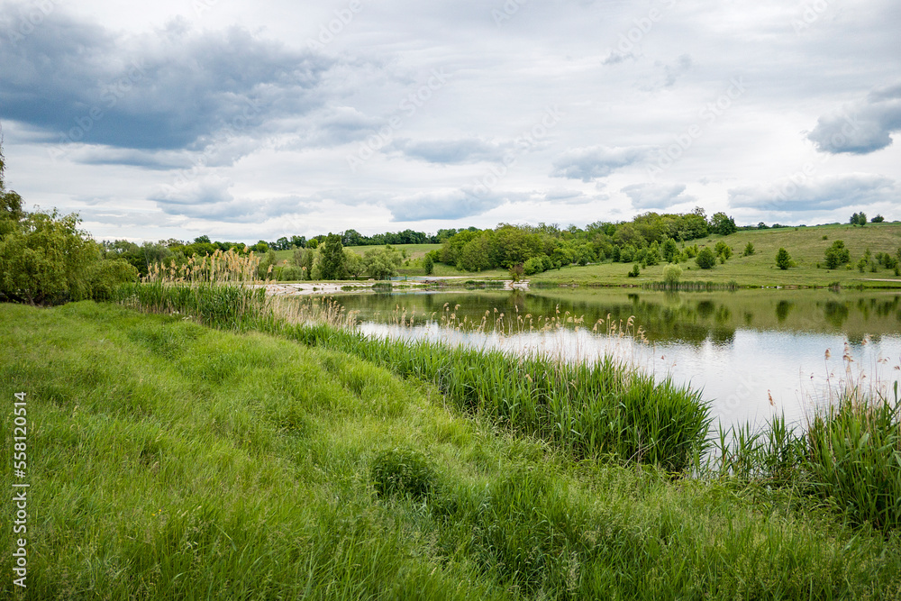 landscape with river and sky landscape with river and sky