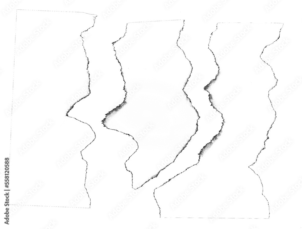 Burnt Paper Texture Shapes, white paper texture shapes, Torn paper texture shapes