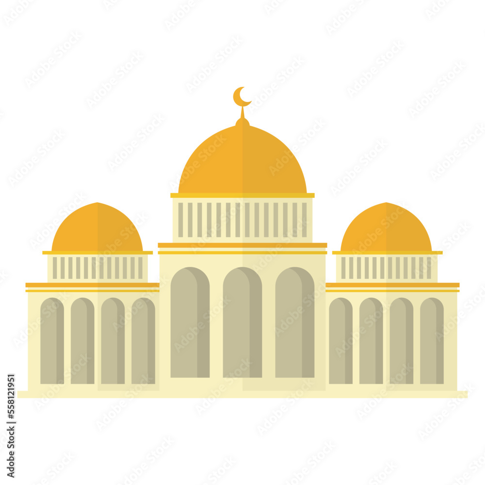 Mosque Building Illustration Landscape