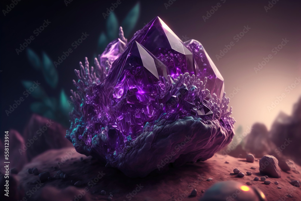 Purple crystal sale stone