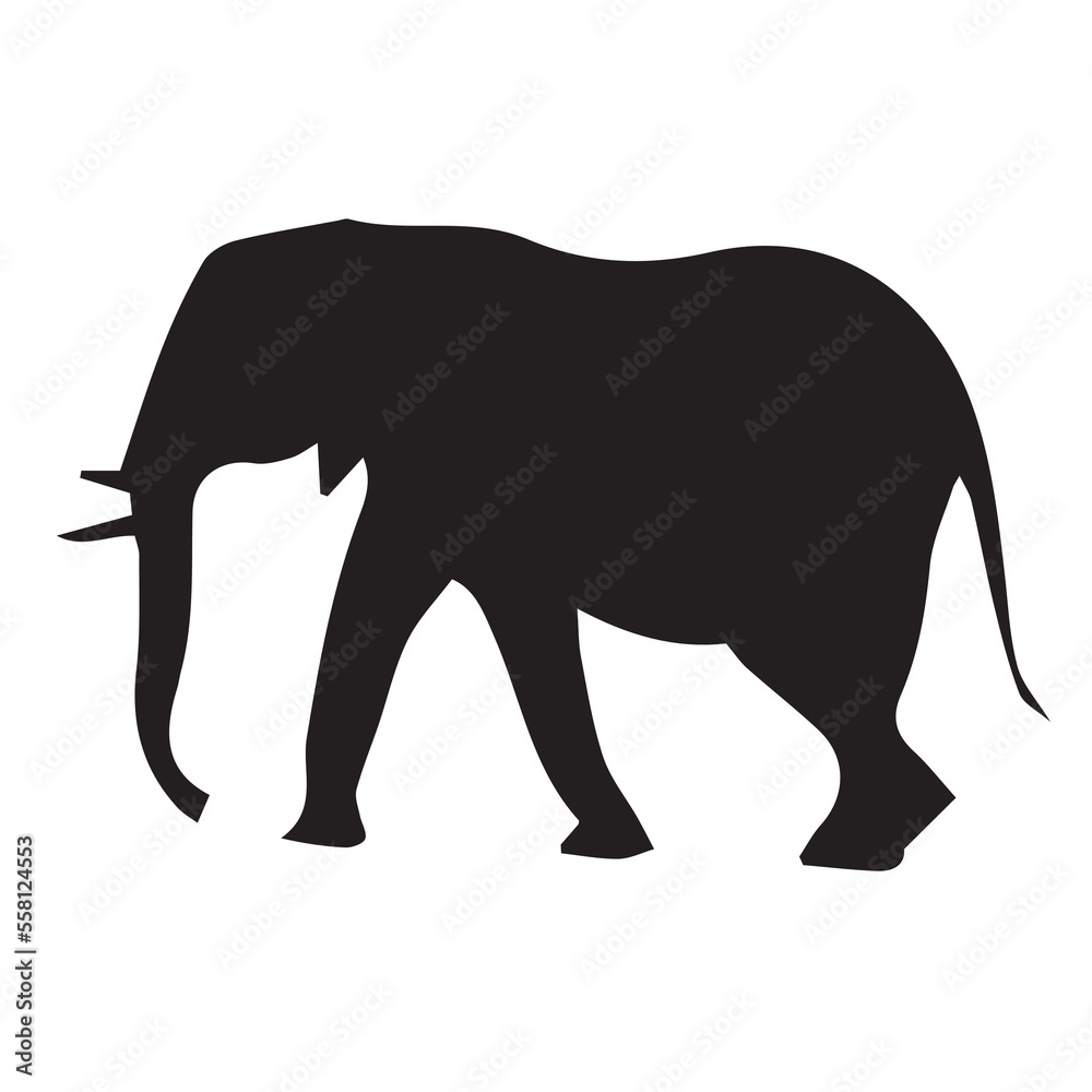 Elephant hand illustration Vector Art
