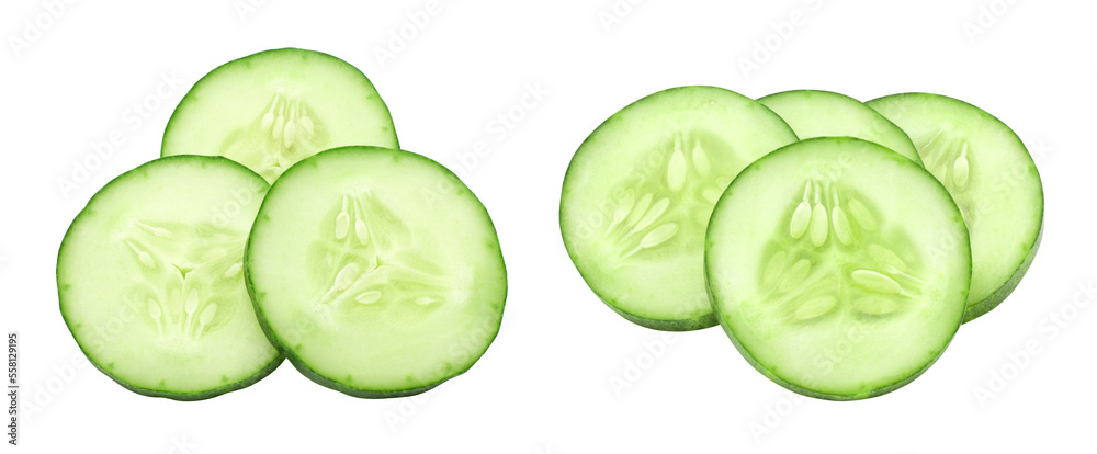 Sliced cucumber isolated, transparent png, collection, PNG format, cut out Sliced cucumber isolated, transparent png, collection, PNG format, cut out