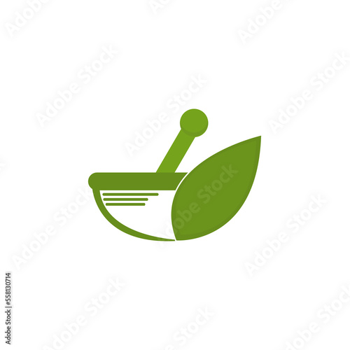 Vector herbal pharmacy logo vector template