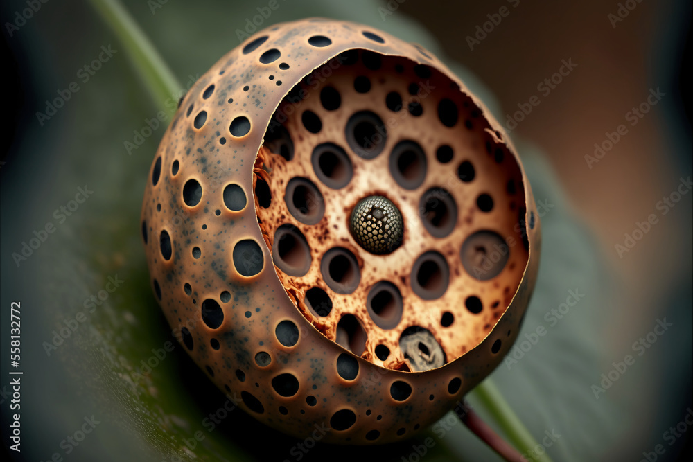 Trypophobia, phobia of holes, bulges, or irregular patterns. Generative