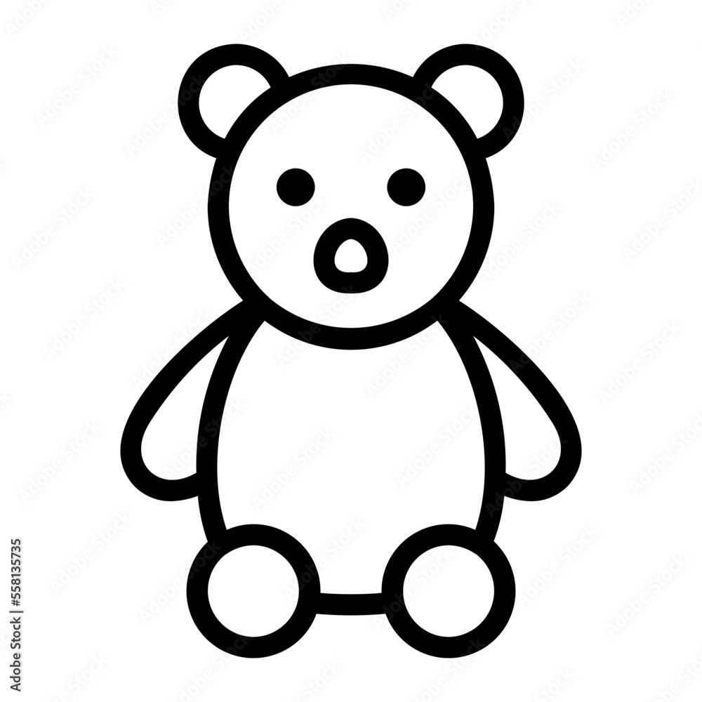 Obraz premium teddy bear icon