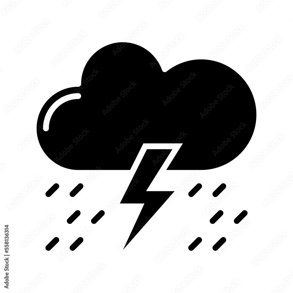 Storm icon. sign for mobile concept and web design. vector illustration Storm icon. sign for mobile concept and web design. vector illustration