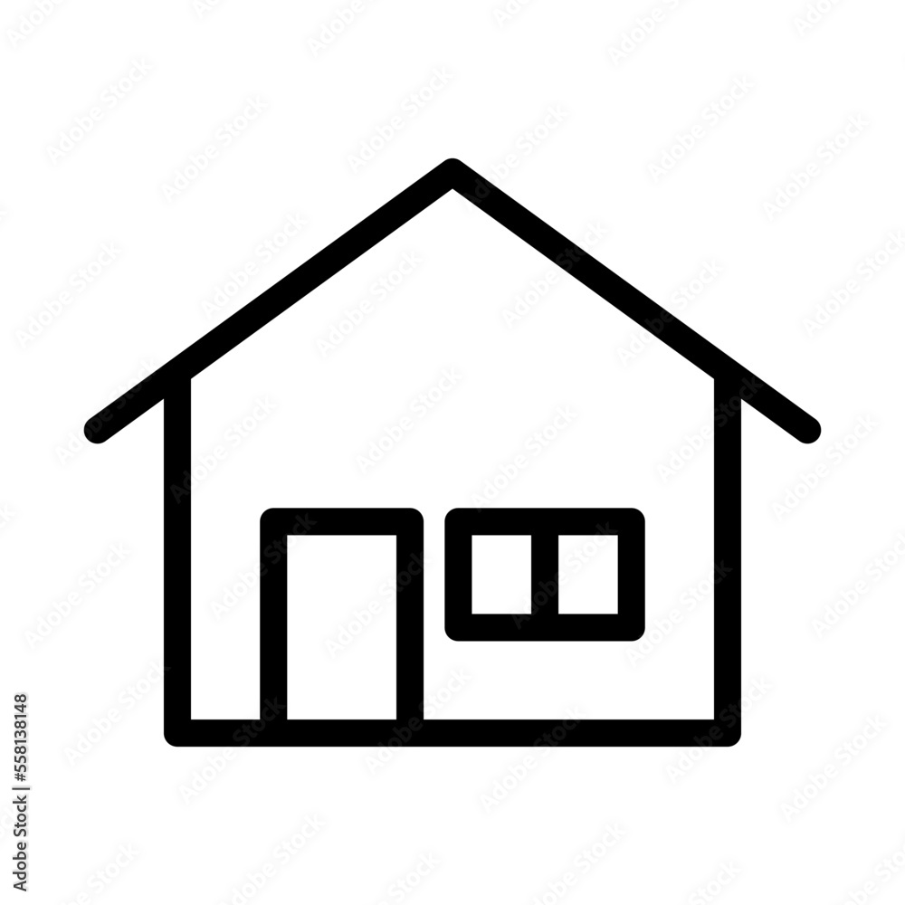 house icon in trendy flat design house icon in trendy flat design