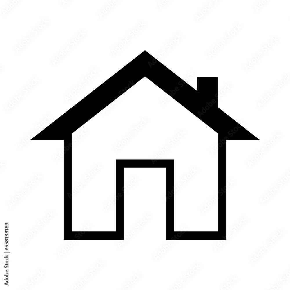 house icon in trendy flat design house icon in trendy flat design