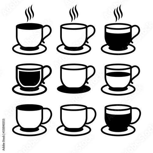 glass of cofffee icon  collection