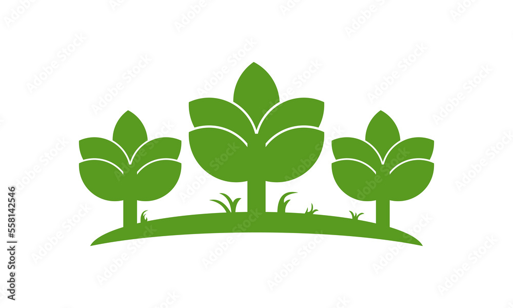 garden tree leaf logo decoration vector garden tree leaf logo decoration vector