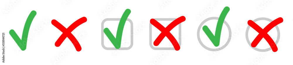 Obraz premium Checkmark icon. Vector illustration.