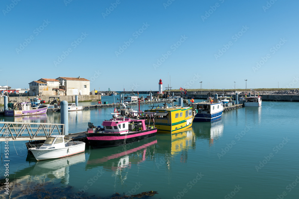 Fototapeta premium Ile d’Oléron (Charente-Maritime, France), le port de la Cotinière