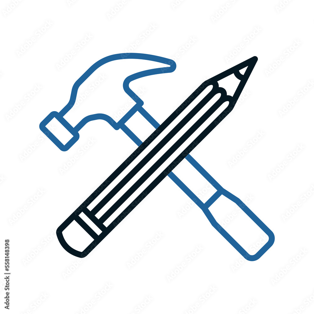 Drawing icon. sign for mobile concept and web design. vector illustration