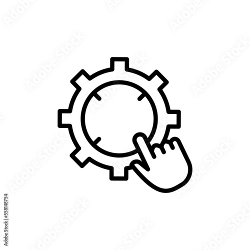 SEO Hand icon in vector. Logotype