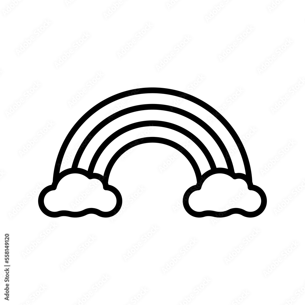 Rainbow icon. sign for mobile concept and web design. vector illustration Rainbow icon. sign for mobile concept and web design. vector illustration