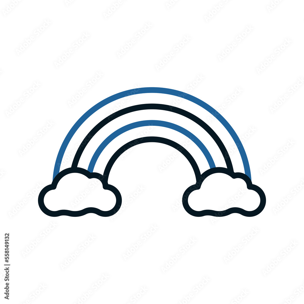 Rainbow icon. sign for mobile concept and web design. vector illustration Rainbow icon. sign for mobile concept and web design. vector illustration