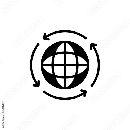 Link Wheel icon in vector. Logotype
